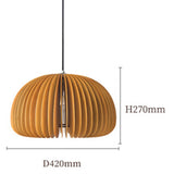 Maxbell Wooden Ceiling Lamp Shade Pendant Lighting Decors Chandelier Lampshade 42cm