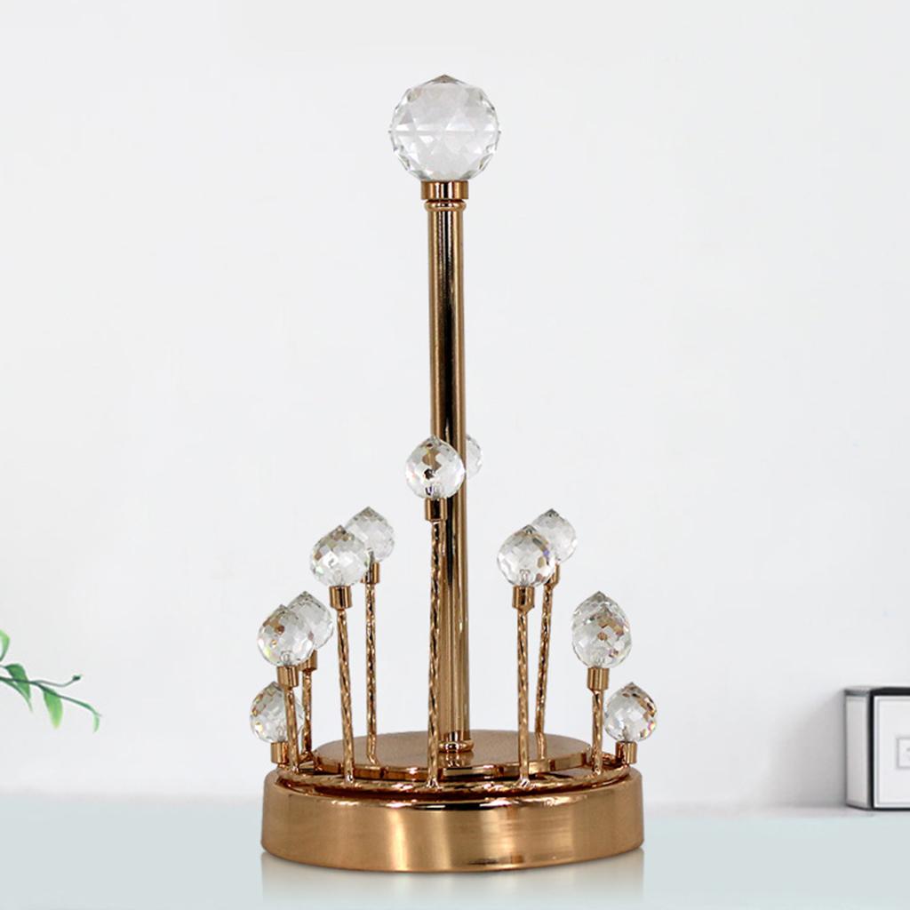 Maxbell Deluxe Paper Towel Holder Decorative Upright Tissue Roll Stand Napkins Rack
