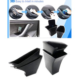 Maxbell 4x Car Side Door Inner Storage Box for Tesla 2018 Functional Armrest Kit