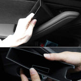 Maxbell 4x Car Side Door Inner Storage Box for Tesla 2018 Functional Armrest Kit
