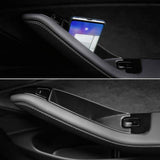 Maxbell 4x Car Side Door Inner Storage Box for Tesla 2018 Functional Armrest Kit