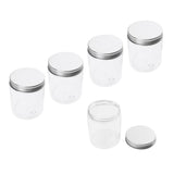 Maxbell 5 Pack Empty Cosmetic Lip Balm Container Jar Aluminum Cover 250 ml 68x85 mm