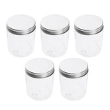 Maxbell 5 Pack Empty Cosmetic Lip Balm Container Jar Aluminum Cover 250 ml 68x85 mm