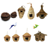 Maxbell Handwoven Straw Bird Nest House Hatching Breeding Grass Cave D Grass House M