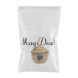 Maxbell Handwoven Straw Bird Nest House Hatching Breeding Grass Cave D Grass House M