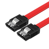 Maxbell SATA Cable III 3.0 Flat Data Cable 100cm for HDD SDD Red Straight