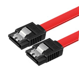 Maxbell SATA Cable III 3.0 Flat Data Cable 100cm for HDD SDD Red Straight