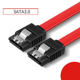 Maxbell SATA Cable III 3.0 Flat Data Cable 100cm for HDD SDD Red Straight