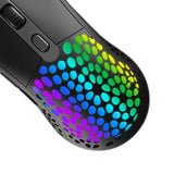 Maxbell Ultralight RGB Gaming Mouse Wired Hollow-Out Design High Precision Black