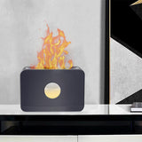 Maxbell Air Humidifier Quiet With Flame Essential Oil Diffuser for Home Office Black