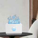 Maxbell Air Humidifier Quiet With Flame Essential Oil Diffuser for Home Office White