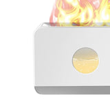 Maxbell Air Humidifier Quiet With Flame Essential Oil Diffuser for Home Office White