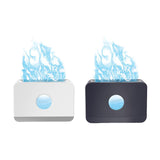 Maxbell Air Humidifier Quiet With Flame Essential Oil Diffuser for Home Office White