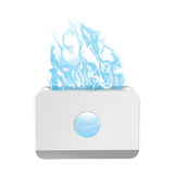Maxbell Air Humidifier Quiet With Flame Essential Oil Diffuser for Home Office White