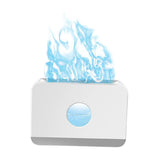 Maxbell Air Humidifier Quiet With Flame Essential Oil Diffuser for Home Office White