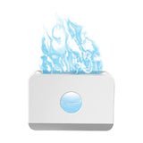 Maxbell Air Humidifier Quiet With Flame Essential Oil Diffuser for Home Office White