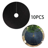 Maxbell 10Pcs Garden Tree Weed Barrier Protector Mat Weed Control Fabric