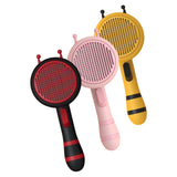 Maxbell Pet Hair Removal Comb Shedding Brush Self Cleaning Massage Tools Dog Brush Yellow