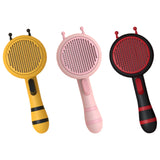 Maxbell Pet Hair Removal Comb Shedding Brush Self Cleaning Massage Tools Dog Brush Yellow