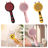 Maxbell Pet Hair Removal Comb Shedding Brush Self Cleaning Massage Tools Dog Brush Yellow