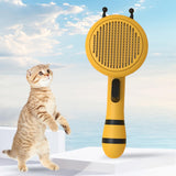 Maxbell Pet Hair Removal Comb Shedding Brush Self Cleaning Massage Tools Dog Brush Yellow