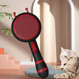 Maxbell Pet Hair Removal Comb Shedding Brush Self Cleaning Massage Tools Dog Brush Black