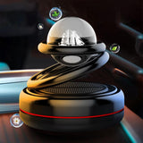 Maxbell Solar Powered Car Air Freshener Creative Small Car Diffuser for Car Interior Black
