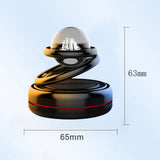 Maxbell Solar Powered Car Air Freshener Creative Small Car Diffuser for Car Interior Black