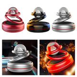 Maxbell Solar Powered Car Air Freshener Creative Small Car Diffuser for Car Interior Black
