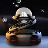 Maxbell Solar Powered Car Air Freshener Creative Small Car Diffuser for Car Interior Black