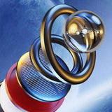 Maxbell Solar Powered Car Air Freshener Creative Small Car Diffuser for Car Interior Red