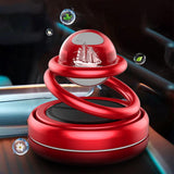 Maxbell Solar Powered Car Air Freshener Creative Small Car Diffuser for Car Interior Red
