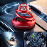 Maxbell Solar Powered Car Air Freshener Creative Small Car Diffuser for Car Interior Red