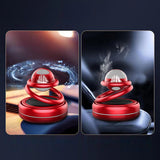 Maxbell Solar Powered Car Air Freshener Creative Small Car Diffuser for Car Interior Red