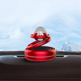 Maxbell Solar Powered Car Air Freshener Creative Small Car Diffuser for Car Interior Red