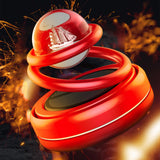 Maxbell Solar Powered Car Air Freshener Creative Small Car Diffuser for Car Interior Red
