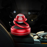 Maxbell Solar Powered Car Air Freshener Creative Small Car Diffuser for Car Interior Red