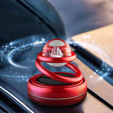 Maxbell Solar Powered Car Air Freshener Creative Small Car Diffuser for Car Interior Red