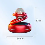 Maxbell Solar Powered Car Air Freshener Creative Small Car Diffuser for Car Interior Red