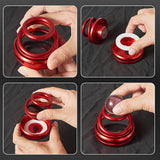 Maxbell Solar Powered Car Air Freshener Creative Small Car Diffuser for Car Interior Red