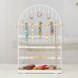 Maxbell 4 Tier Jewelry Stand with Tray for Bracelets, Rings, Watches Dressing Table