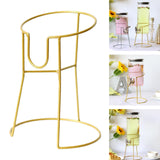 Maxbell Metal Drink Dispenser Stand Glass Water Dispenser Stand for Bar Weddings Gold