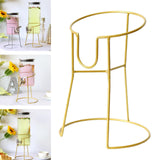 Maxbell Metal Drink Dispenser Stand Glass Water Dispenser Stand for Bar Weddings Gold
