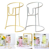 Maxbell Metal Drink Dispenser Stand Glass Water Dispenser Stand for Bar Weddings Gold