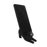 Maxbell Cat Cell Phone Stand Home Decor Crafts Desktop Tablet Holder Sculpture Gifts Black
