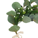 Maxbell Artificial Flowers Spring Hoop Wreath for Holiday Party Wall Hanging Decor B
