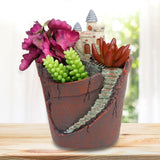 Maxbell Creative Resin Decorative Succulent Pot For Garden Desktop Flower Style B
