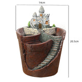 Maxbell Creative Resin Decorative Succulent Pot For Garden Desktop Flower Style B