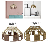 Maxbell Metal Rope Mini Pendant Lighting Fixture for Island Hallway Ceiling Style A