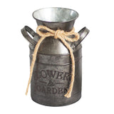 Maxbell Milk Can Vase Flower Bucket Pot Galvanized Iron Farmhouse Patio Garden Decor